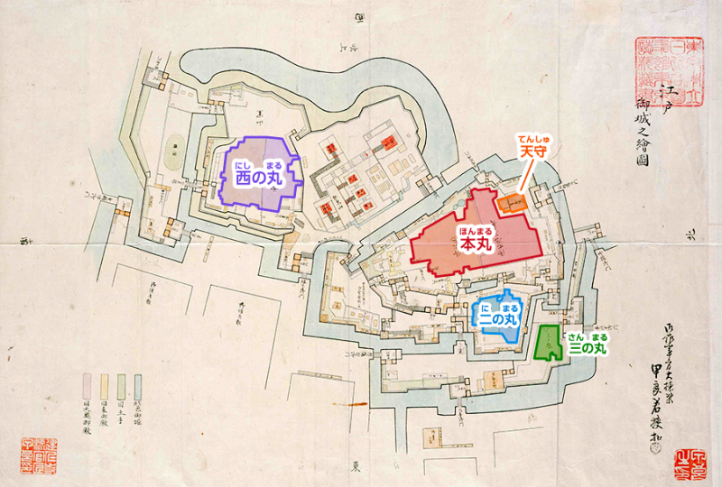 江戸城の御殿の図